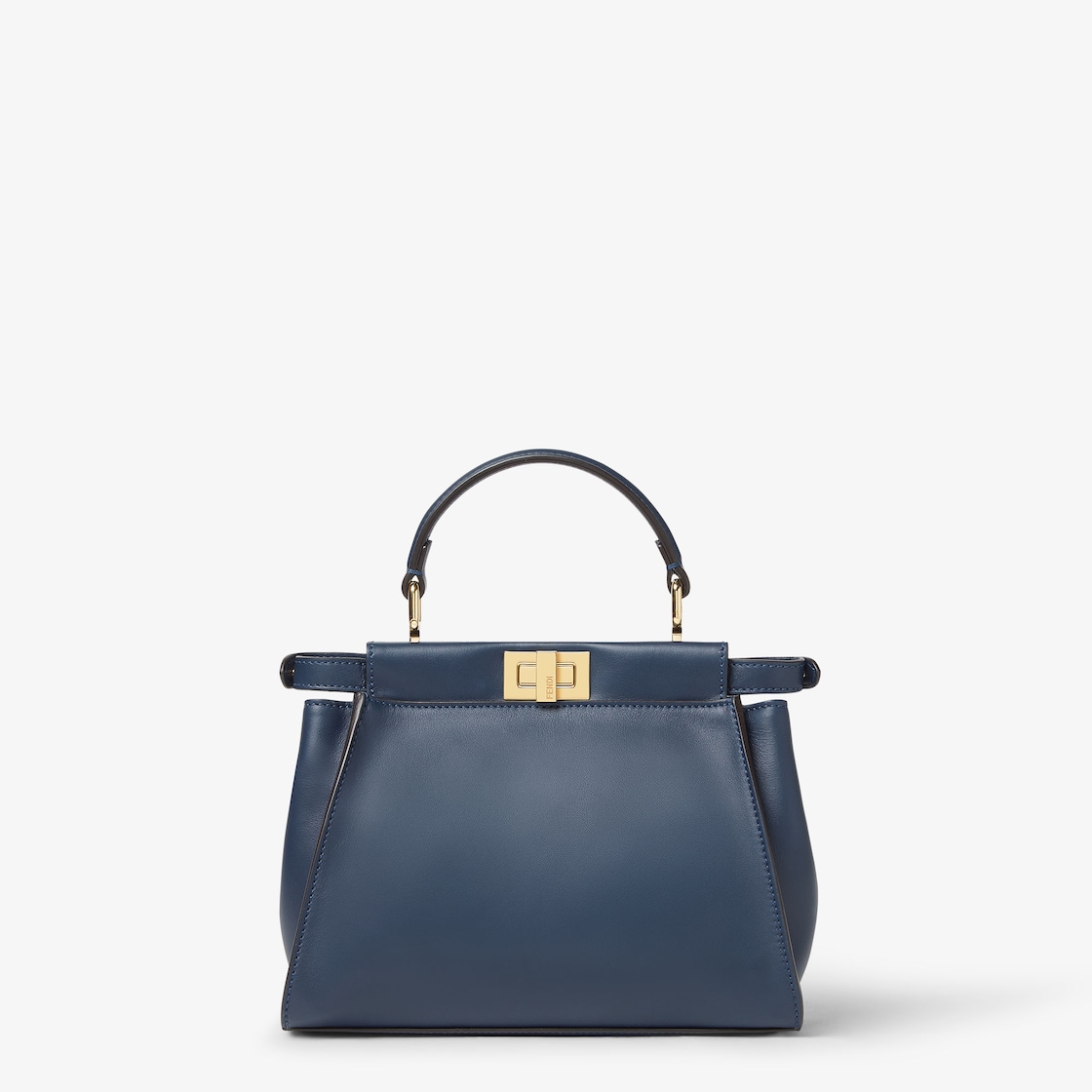 FENDI Peekaboo Mini Dark blue leather bag - Image 2